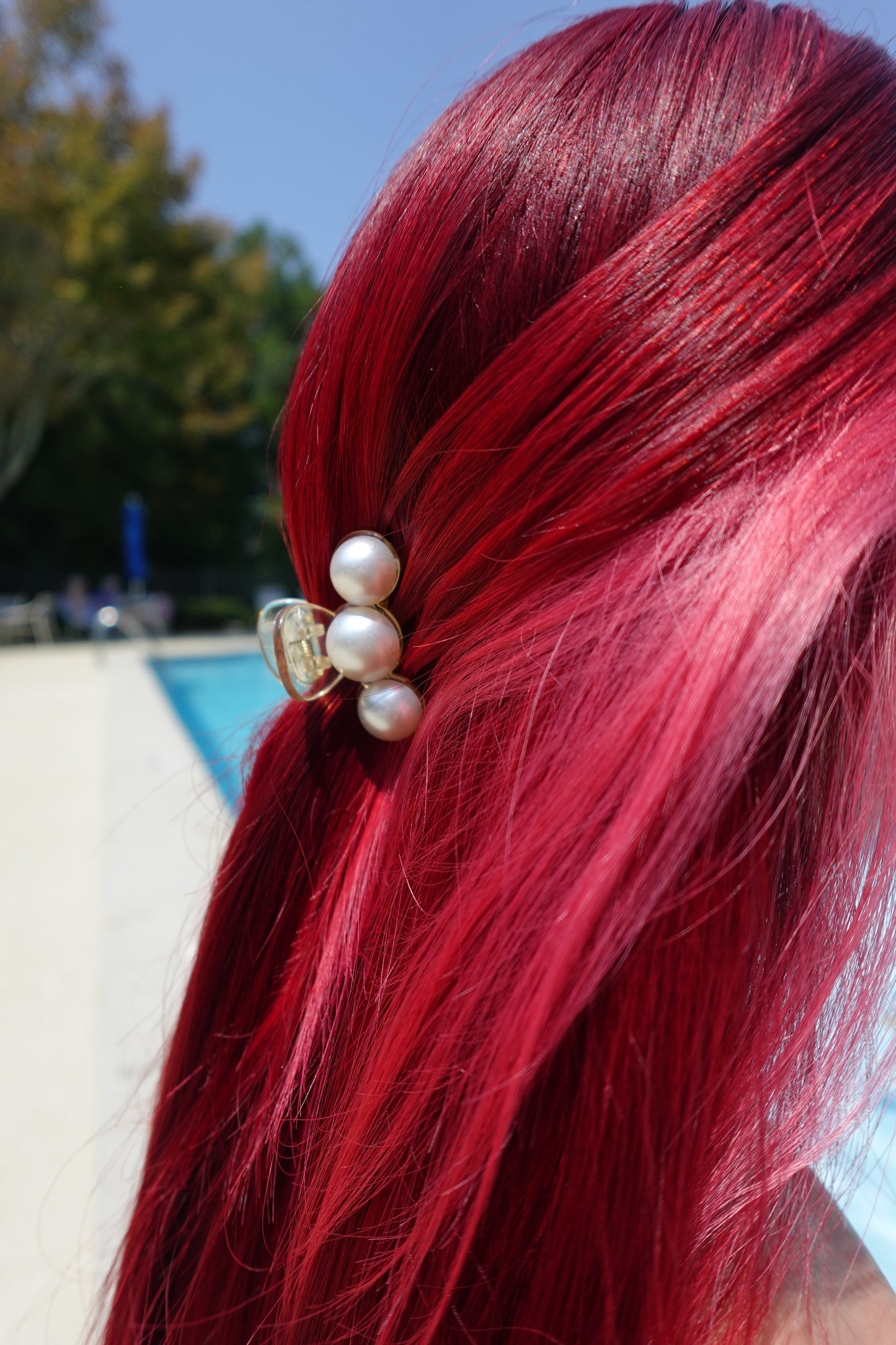 Pearl Hair Claw Clips 4 pcs